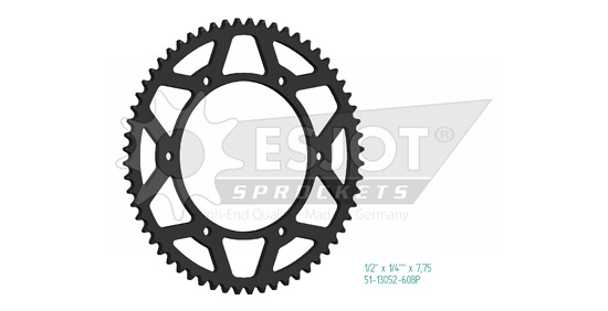 Couronne aluminium Fantic XM 50 – Supersprox 51-13052-60 (AM10360)