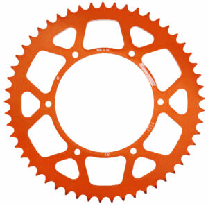 Couronne aluminium 52 dents – Supersprox AK102SO52 – Finition orange RAL-1133