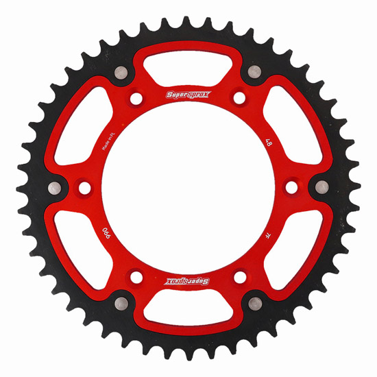 Couronne 47 dents Husaberg TE 501 – Supersprox Stealth Rouge CO304SR47