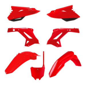 Kit plastique Honda CR125R CR250R (2002–2008) style CRF 2022 – Rouge – Polisport