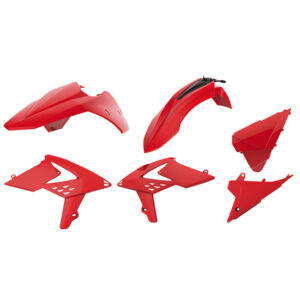 Kit plastique moto Beta RR 250/300 2T, 350/400/450 4T (2013 et +) - Rouge - Polisport