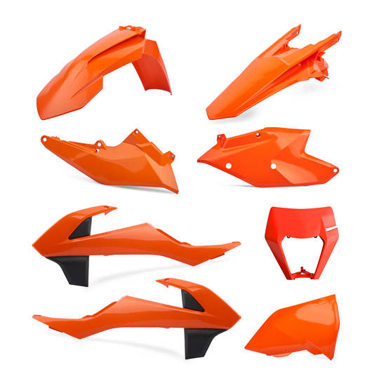 Kit plastique standard avec masque KTM EXC / EXC-F 2017-2019 – Polisport