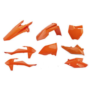 Kit plastique moto KTM SX125/150 SX-F250 XC-F250 (2016-2018) – Polisport ORANGE/ORANGE