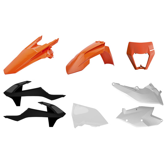 Kit plastique moto KTM EXC / EXC-F 2017-2019 – Polisport OEM