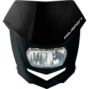 Phare avant LED HALO noir – Polisport – Homologué ECE & DOT – Moto tout-terrain