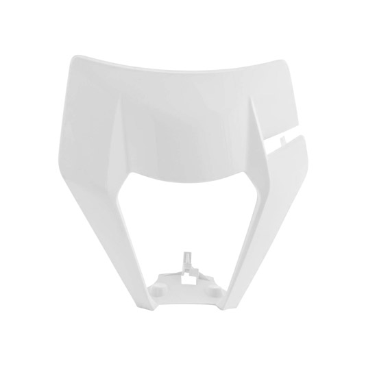 Plaque phare avant KTM EXC 150/250/250-F/300/350/450/500 (2020-2023) - Polisport blanc