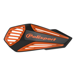 Protèges-mains ventilés MX Air NOIR/ORANGE - Compatibilité universelle - Polisport