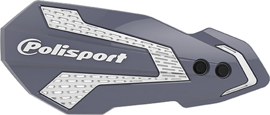 Protège-mains MX FLOW – KTM, Gas Gas, Husqvarna (2013-2024) – Polisport – Gris/Blanc