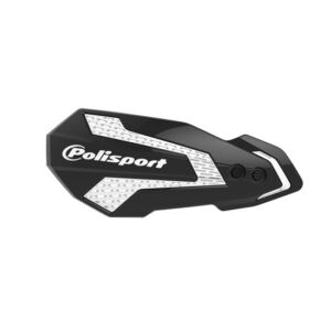 Protège-mains MX Flow – GasGas MC125 2021 à 2024, KTM, Husqvarna, Sherco – Polisport Noir/Blanc