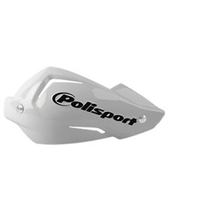 Protège-mains moto enduro Touquet BLANC – Guidons ø22 à ø26 mm – Polisport