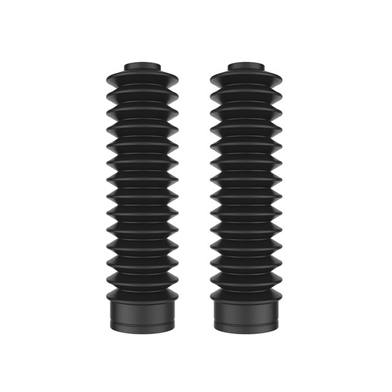 Soufflets de Fourche Enduro Polisport 215×28 mm Noir – Protection Suspension Moto