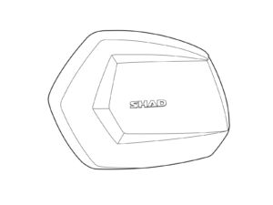 COUVERCLE GAUCHE POUR VALISE LATÉRALE SH35 - SHAD