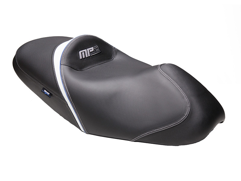 Selle confort pour Piaggio MP3 125/250/400/500 (2007 à 2013) – SHAD SE MP3 250 N/Blanc