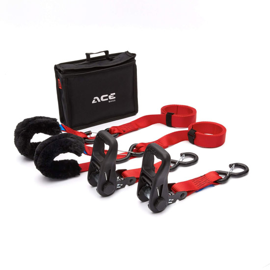 Sangle à cliquet moto – Compatible 2RM – 900kg – ACEBIKES Ratchet Strap Deluxe Duo