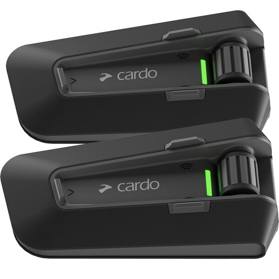 Intercom moto Bluetooth mesh pilote-passager jusqu’à 15 utilisateurs – CARDO Packtalk Neo Duo IP67 JBL