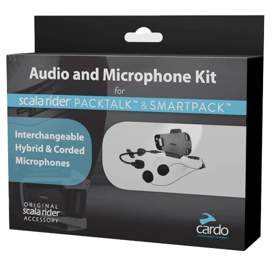 Kit audio second casque Cardo Packtalk – Intercom moto compatible – CARDO