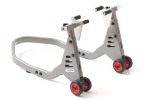 Béquille avant moto Topline grise – Support avant réglable 200 kg – Universelle