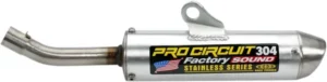 Silencieux 304 Pro Circuit Honda CR 125 R 2002-2007 Aluminium brossé & inox