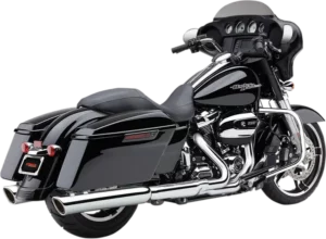 Silencieux 909 Slip-On Scalloped Harley-Davidson Touring 2017+ Chrome COBRA