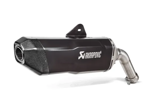 Silencieux Akrapovic Slip-On - BMW F800GS / F850GS / F900GS Adventure (2018-2025) - Titane Noir & Embout Carbone