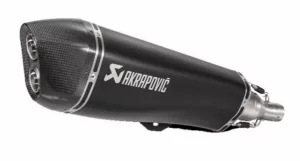Silencieux Akrapovic Slip-On – Piaggio MP3 500 (2010-2020) – Inox noir & carbone