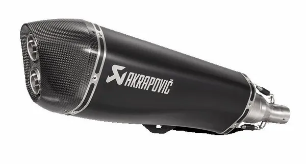 Silencieux Akrapovic Slip-On – Piaggio MP3 500 (2010-2020) – Inox noir & carbone