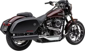 Silencieux COBRA 909 Slip-On pour Harley Softail Sport Glide 2018-2021 – Noir – Scalloped