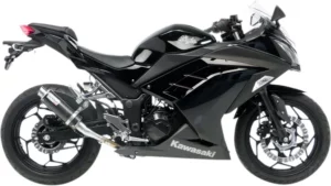 Silencieux GP Corsa pour Kawasaki EX300 / Z300 (2013–2017) - LeoVince 3293 – Fibre de carbone et inox