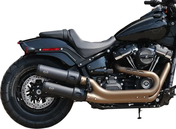 Silencieux Grand National Slip-On – Harley-Davidson Fat Bob 2018+ – S&S Cycle – Noir