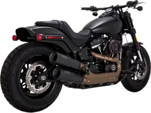 Silencieux Hi-Output - Harley-Davidson Fat Bob & Street Bob 107/114 (2018-2023) - Vance & Hines Noir