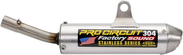 Silencieux pour KTM EXC 125 & SX 125 1998-2003 - Pro Circuit 304 Factory Sound - Aluminium brossé