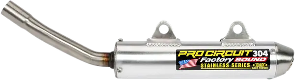 Silencieux PRO CIRCUIT 304 Factory - Kawasaki KX 250 1990 - Aluminium brossé & inox