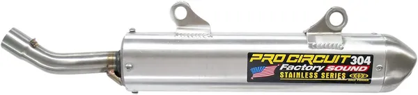 Silencieux Pro Circuit 304 Honda CR 500 R (1991-2001) – Aluminium brossé & inox