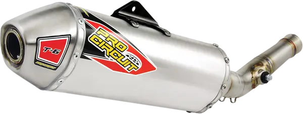 Silencieux Pro Circuit T-6 Slip-On Kawasaki KX 450 F 2012-2015 Aluminium Inox réf. 0121445A