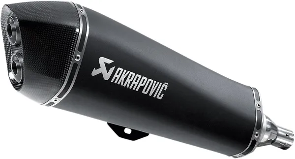Silencieux Slip-On Akrapovic – Gilera Fuoco, Satelis, Beverly, MP3, X EVO (2007-2016) – Inox noir & carbone
