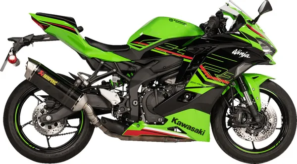 Silencieux Slip-On Akrapovic Kawasaki ZX-4R / ZX-4RR 2023-2025 Carbone Titane Homologué ECE