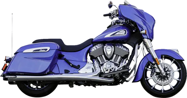 Silencieux Slip-On Broadhead Slash Cut Chrome - Indian Chieftain 2014-2025 & Challenger 2020-2026 - S&S Cycle 550-1076