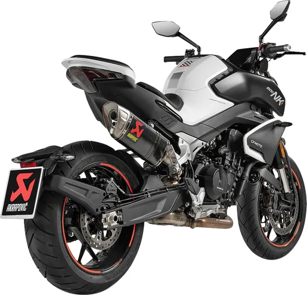 Silencieux Slip-On CF MOTO NK800 2023-2025 Akrapovic Carbone Titane Homologué ECE