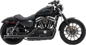 Silencieux slip-on Harley-Davidson Sportster XL (2014–2022) – COBRA RPT Straight Cut – Noir