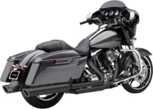 Silencieux Slip-On Harley-Davidson Touring 2017-2025 - COBRA 909 Scalloped Noir