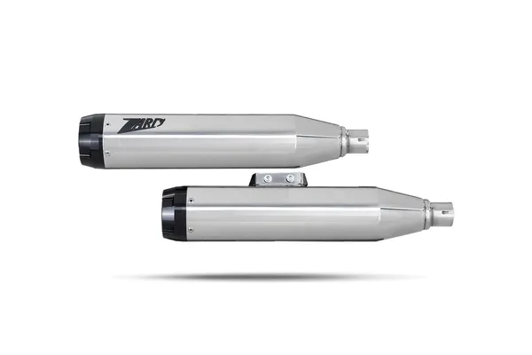 Silencieux Slip-On Harley Softail Fat Boy & Breakout 2018-2024 – ZARD – Euro 4/5 – Poli & Embout Noir