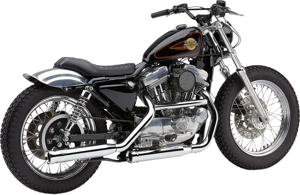 Silencieux slip-on Harley Sportster 1986-2003 – Cobra Neighbor Hater Chrome