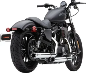 Silencieux Slip-On Harley Sportster XL (2014-2022) – Chrome – COBRA Race Pro Tip