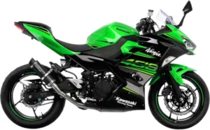 Silencieux Slip-On LeoVince GP Corsa Evo – Kawasaki Ninja & Z 400 (2018–2025) – Fibre de carbone – Non homologué