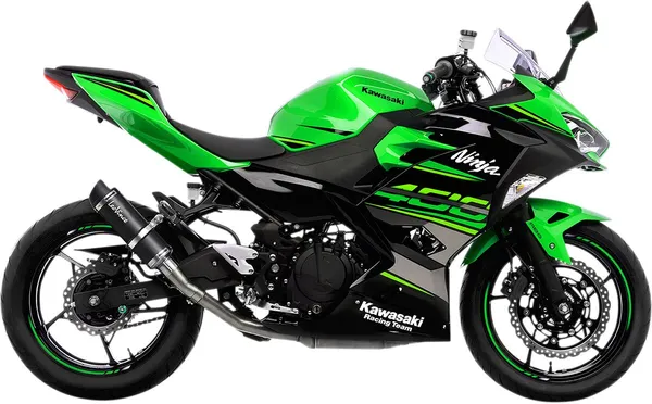 Silencieux Slip-On LeoVince GP Corsa Evo – Kawasaki Ninja & Z 400 (2018–2025) – Fibre de carbone – Non homologué