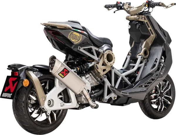 Silencieux Slip-On Line Italjet Dragster 125/200 2020-2025 Akrapovic Titane