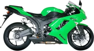 Silencieux Slip-On Line – Kawasaki ZX-6 R 600 Ninja 2007-2008 – Akrapovic Titane et Carbone