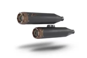 Silencieux Slip-On Overlapped ZARD pour Harley-Davidson Softail Street Bob, Low Rider & Standard (2018-2024) - Euro 4/5