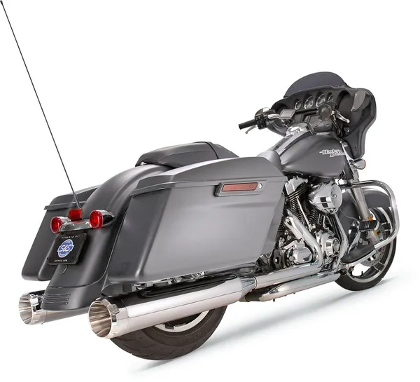 Silencieux Slip-On S&S MK45 Chrome – Harley-Davidson Touring 2017+ – Embouts Thruster