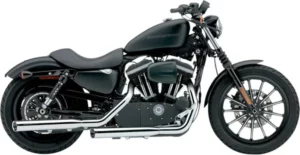 Silencieux Slip-On Slash Cut pour Harley Sportster XL 2004-2013 - Chrome - COBRA